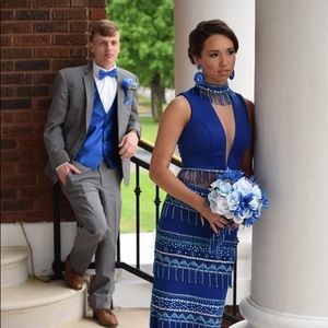 Royal/turquoise Prom gown